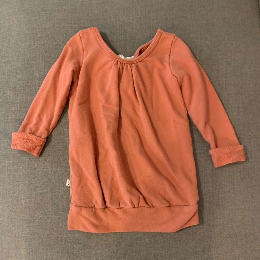 Childhoods ribbon sweatshirt/ tunic- CC/ 4T/ terracotta/ guc
